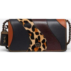 Coach Leopard Patchwork Dinky - 32878 NWT